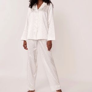 NWT La Vie En Rose Luxury Satin PJ Set Size Small